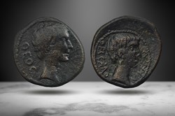 Macedonia, Thessalonica AE (Divus Julius/Augustus, RPC I 1555)