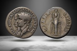 Claudius AR Cistophorus (DIANA EPHESIA, RIC I 119)