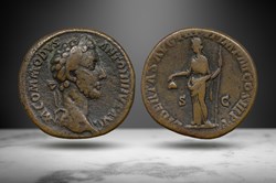 Commodus AE Sestertius (Libertas, RIC III 311a)