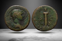 Trajan AE As (Trajan's Column, RIC II 600 var.)