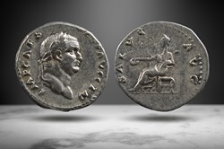Vespasian Denarius, SALVS AVG (RIC II 513)
