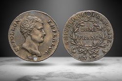 France, Napoleon I AN 13 1/2 Franc (Numista 31659)