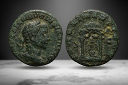 Volusian AE As (Temple of Juno, RIC IV.3 253b)