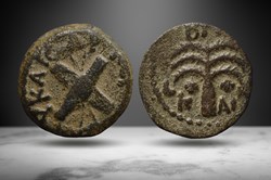 Antonius Felix Prutah (Crossed Shield/Palm, RPC 4971)