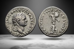 Titus AR Denarius (Trophy/kneeling captive, RIC II 49)