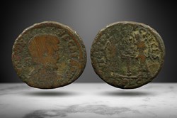 Decentius AE Barbarous Imitation (Victories/wreath)