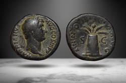 Hadrian AE As (ANNONA AVG/Modius, RIC II 2378)
