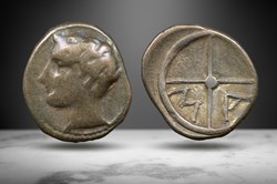 Gaul, Massalia AR Obol (Bust/wheel, De La Tour 689)