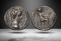 Tiberius AR Denarius (PONTIF MAXIM, RIC I 26)