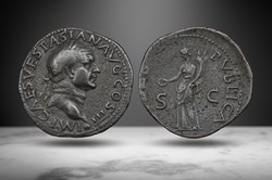 Vespasian AE As (FIDES PVBLICA, RIC II 1164)