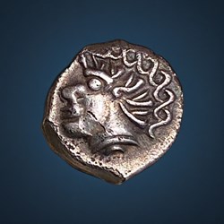 VOLQUES TECTOSAGES (REGION DE TOULOUSE) Drachme " à la tête négroide" type 75