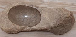 Cendrier en Os de Dinosaure silicifié