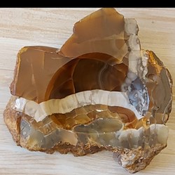 Cendrier en Aragonite rouille