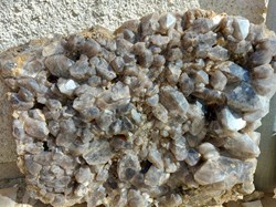 Quartz fumé : Plaque de 80 kilogrammes