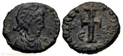 Nummus of Galla Placidia (421-450)