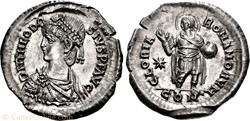 Light miliarense of Theodosius II (402-405)