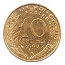 10 centimes marianne 1990
