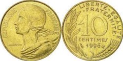 10 centimes marianne 1996
