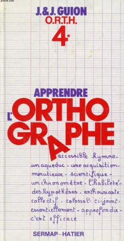 j & j guion apprendre l'orthographe 4
