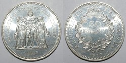 50 francs hercule 1977