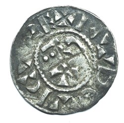 Nivernais Nevers Denier immobilisé au nom de Louis IV d'Outremer