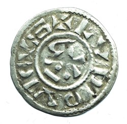 Nivernais Nevers Denier immobilisé au nom de Louis IV d'Outremer