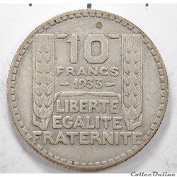 10	Franc	Turin	1933