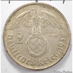 2	reichsmark	3e Reich 	1938