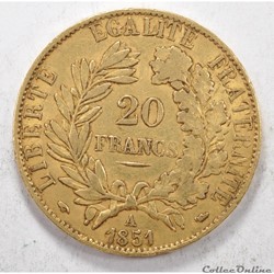20 francs Ceres 1851