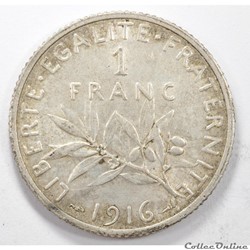 1	Franc	Semeuse