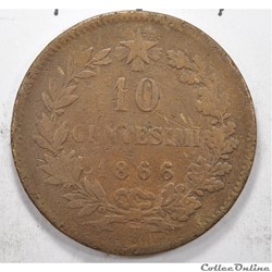 10 centesimi Vittorio Emanuele II 1866