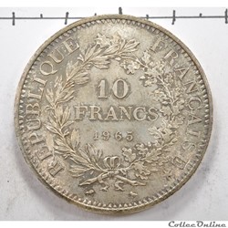 10 franc Hercule 1965 France