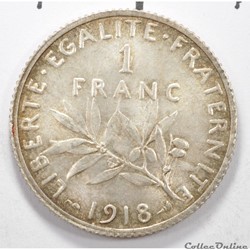 1	Franc	Semeuse