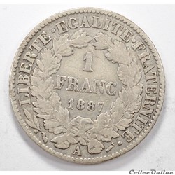 1	Franc	Ceres	1887