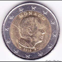 Pièce 2€. Prince Albert II de Monaco