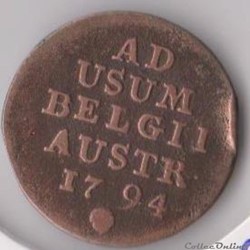 1 Liard 1794, François II, Bruxelles