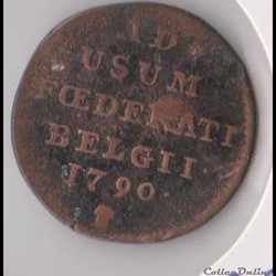 1 Liard 1790, Insurrection, Etats Belgique Unis, Bruxelles