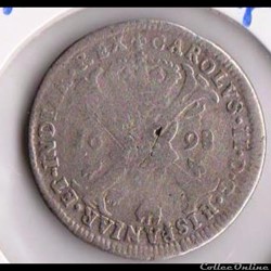 4 Patards 1698, Charles II, Flandres, Bruges PBE5