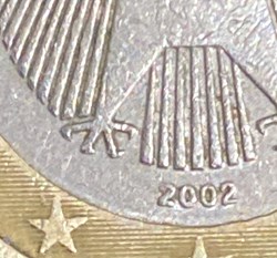Pièce 1 euros Allemagne 2002 D