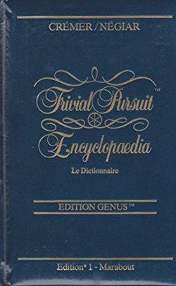 1988 - Trivial pursuit encyclopaedia - le dictionnaire, édition genus - Livre