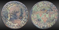 CGKL 272 - Louis XIII - Double tournois 1614 K Bordeaux
