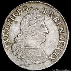 Louis XIV - Vingtième d'écu - 1712 T Nantes