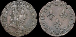 CGKL 96 - Henri III - Double tournois 1580 G Poitiers