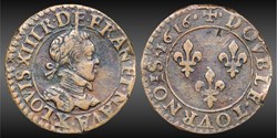 CGKL 264 - Louis XIII - Double tournois 1616 X Amiens