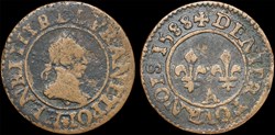 CGKL 92 - Henri III - Denier tournois 1588 A Paris