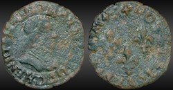 CGKL 64 - Henri III - Double tournois 1587 D Lyon