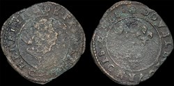 CGKL 118 - Henri III - Double tournois 1588 C Saint-Lô