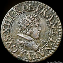 CGKL 404 - Louis XIII - Denier tournois 1626 A Paris