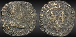 CGKL 6 - Henri III - Double tournois 1589 X Amiens