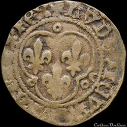 Louis XI (1461-1483) - Double tournois - Angers